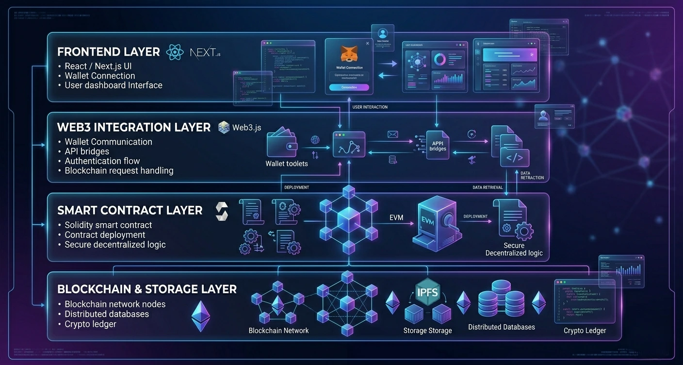 Fullstack Web3 Stack Diagram